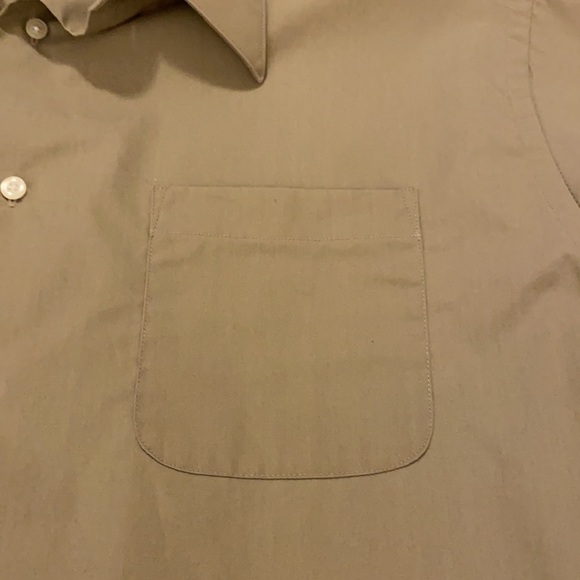 Alexander Julian Men’s Long Sleeve Button Down Dress Shirt L 16-16 1/2 Tan - Picture 6 of 11